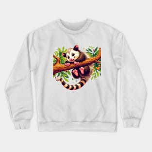 Joyful Opossum Crewneck Sweatshirt